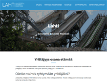 Tablet Screenshot of lahtisbp.fi